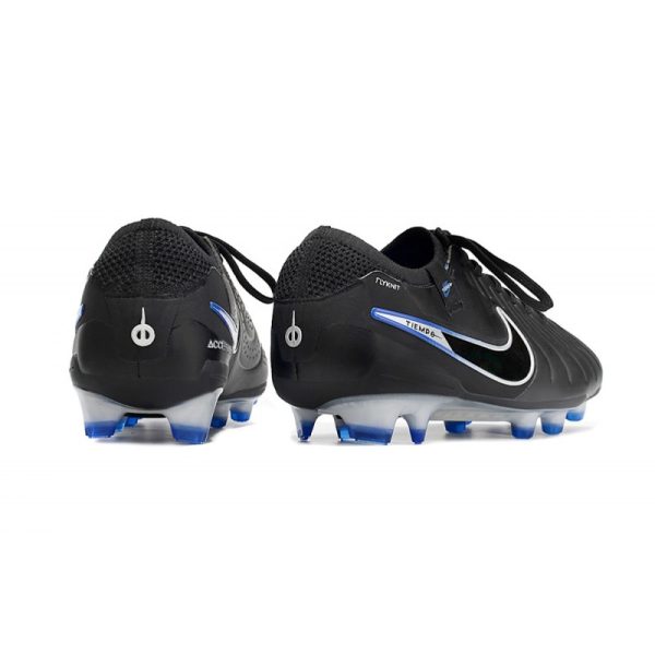 Chaussures Nike Tiempo Legend X Elite FG Noir Chrome Hyper Royal