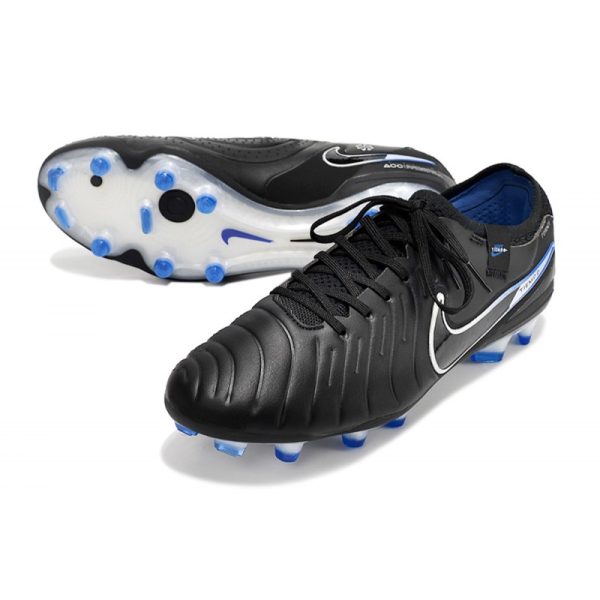 Chaussures Nike Tiempo Legend X Elite FG Noir Chrome Hyper Royal