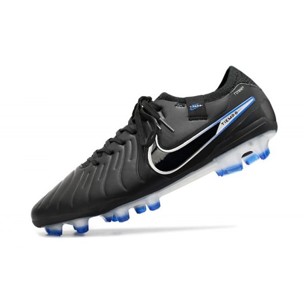 Chaussures Nike Tiempo Legend X Elite FG Noir Chrome Hyper Royal