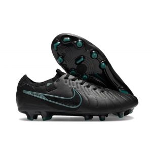 Chaussures de foot Nike Tiempo Legend X Elite FG Noir Jungle