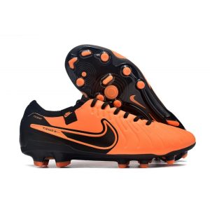 Chaussures de foot Nike Tiempo Legend X Elite FG Orange Noir