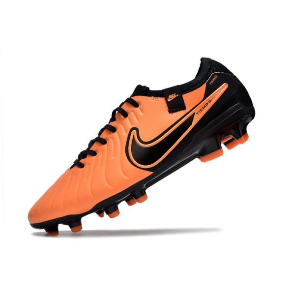 Chaussures Nike Tiempo Legend X Elite FG Orange Noir
