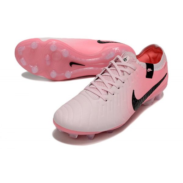 Chaussures Nike Tiempo Legend X Elite FG Rose Mousse Noir