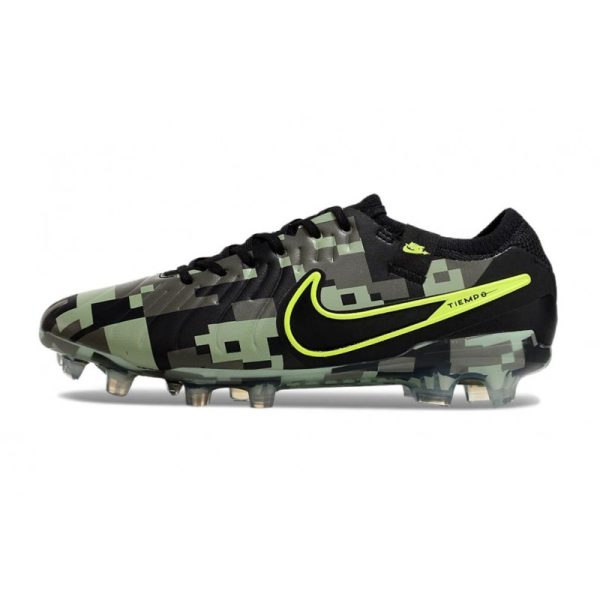 Chaussures Nike Tiempo Legend X Elite FG Vert Noir