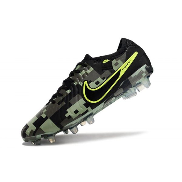 Chaussures Nike Tiempo Legend X Elite FG Vert Noir