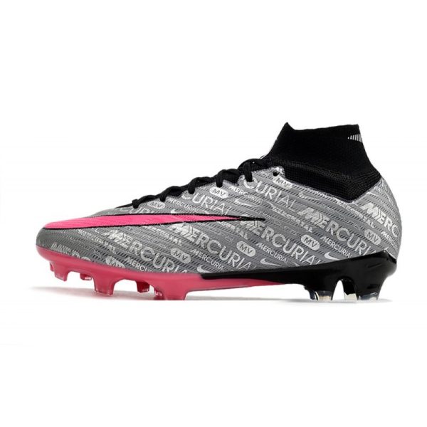 Chaussures Nike Zoom Mercurial Superfly IX Elite FG Argent Métallique Hyper Rose Noir