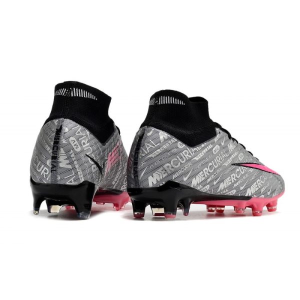 Chaussures Nike Zoom Mercurial Superfly IX Elite FG Argent Métallique Hyper Rose Noir