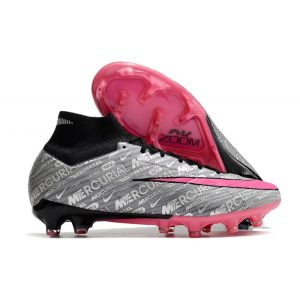 Chaussures Nike Zoom Mercurial Superfly IX Elite FG Argent Métallique Hyper Rose Noir