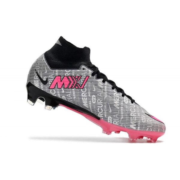 Chaussures Nike Zoom Mercurial Superfly IX Elite FG Argent Métallique Hyper Rose Noir