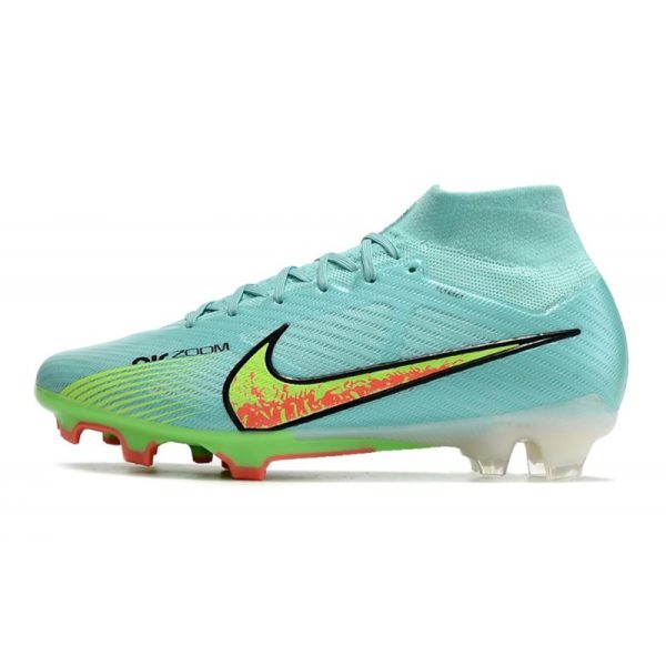 Chaussures Nike Zoom Mercurial Superfly IX Elite FG Bleu Jaune