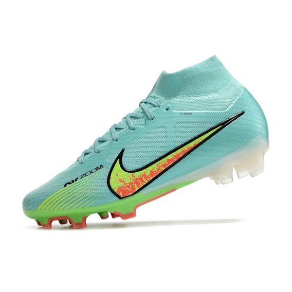 Chaussures Nike Zoom Mercurial Superfly IX Elite FG Bleu Jaune