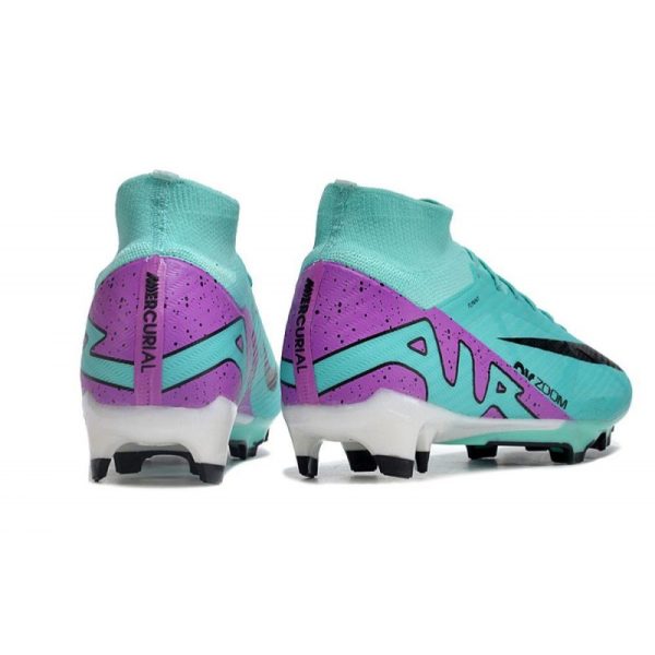 Chaussures Nike Zoom Mercurial Superfly IX Elite FG Hyper Turque Fuchsia Rêve Noir Blanc