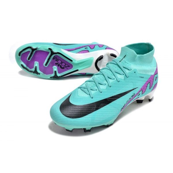 Chaussures Nike Zoom Mercurial Superfly IX Elite FG Hyper Turque Fuchsia Rêve Noir Blanc