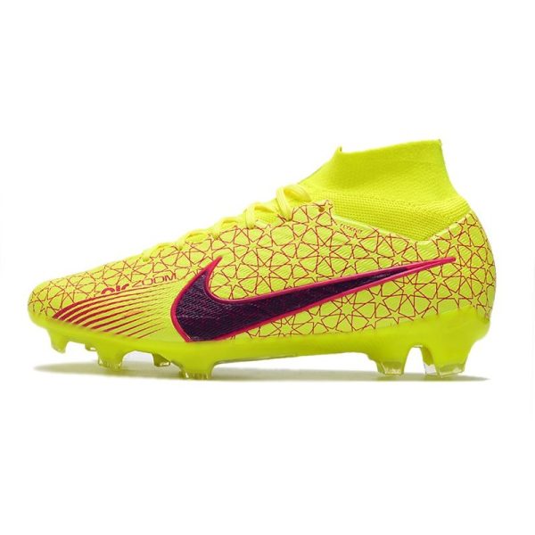 Chaussures Nike Zoom Mercurial Superfly IX Elite FG Jaune Rouge