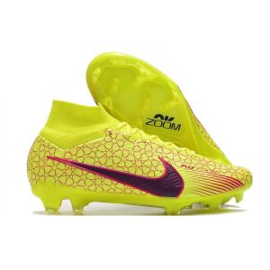Chaussures Nike Zoom Mercurial Superfly IX Elite FG Jaune Rouge