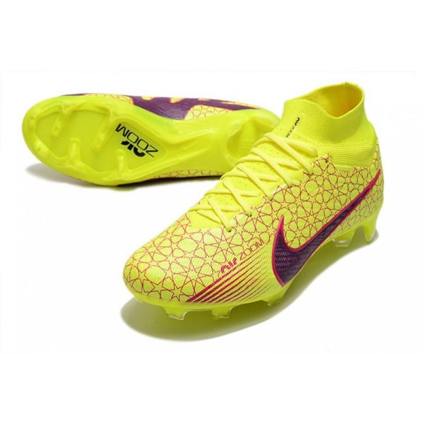 Chaussures Nike Zoom Mercurial Superfly IX Elite FG Jaune Rouge