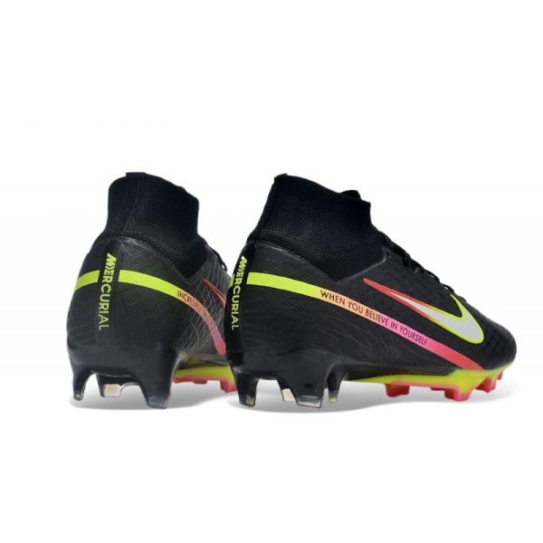 Chaussures Nike Zoom Mercurial Superfly IX Elite FG MR Noir Argentee