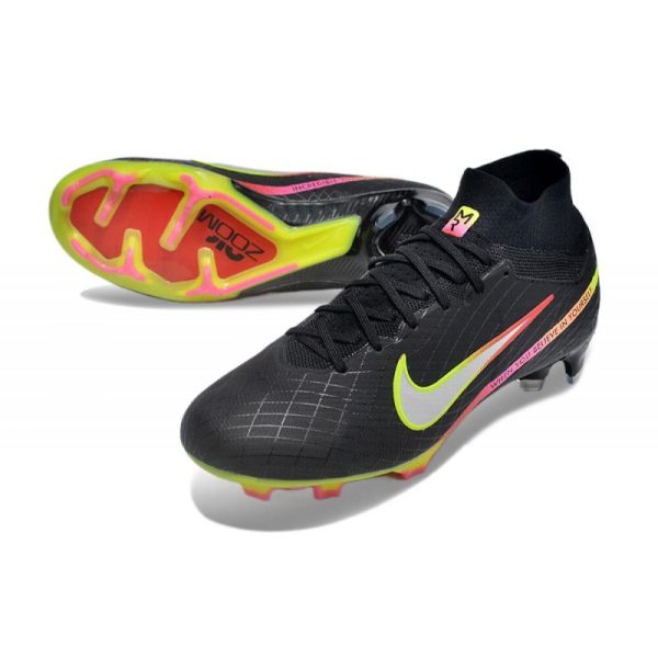 Chaussures Nike Zoom Mercurial Superfly IX Elite FG MR Noir Argentee
