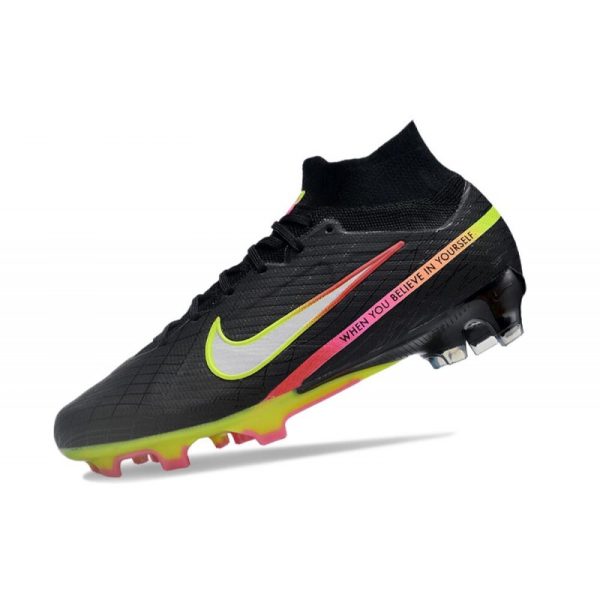 Chaussures Nike Zoom Mercurial Superfly IX Elite FG MR Noir Argentee