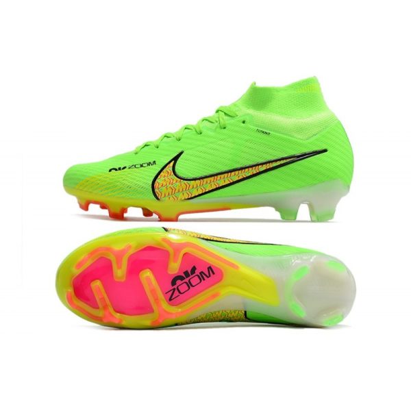 Chaussures Nike Zoom Mercurial Superfly IX Elite FG Vert Jaune