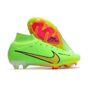 Chaussures Nike Zoom Mercurial Superfly IX Elite FG Vert Jaune
