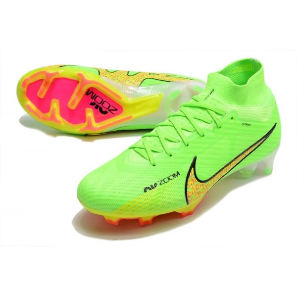 Chaussures Nike Zoom Mercurial Superfly IX Elite FG Vert Jaune