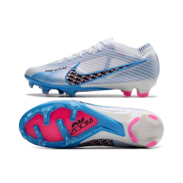 Chaussures Nike Zoom Mercurial Vapor 15 Elite FG Blanc Bleu