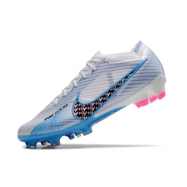 Chaussures Nike Zoom Mercurial Vapor 15 Elite FG Blanc Bleu