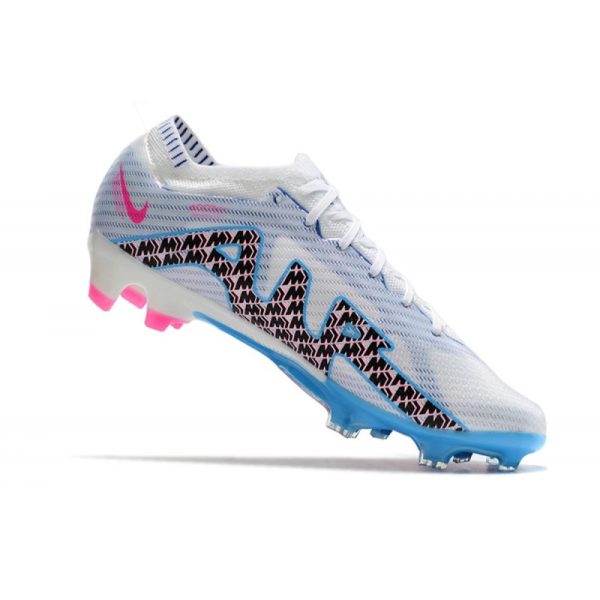 Chaussures Nike Zoom Mercurial Vapor 15 Elite FG Blanc Bleu
