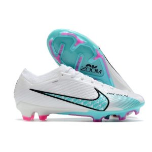 Chaussures Nike Zoom Mercurial Vapor 15 Elite FG Blanc Bleu Baltique Rose Indigo Brume