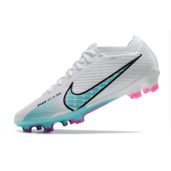 Chaussures Nike Zoom Mercurial Vapor 15 Elite FG Blanc Bleu Baltique Rose Indigo Brume