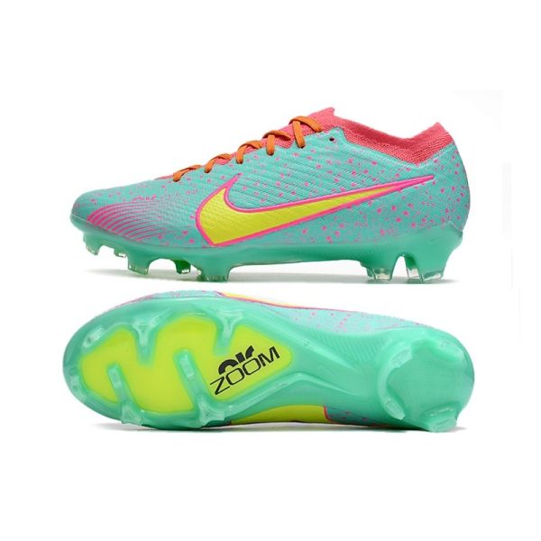 Chaussures Nike Zoom Mercurial Vapor 15 Elite FG Bleu Jaune