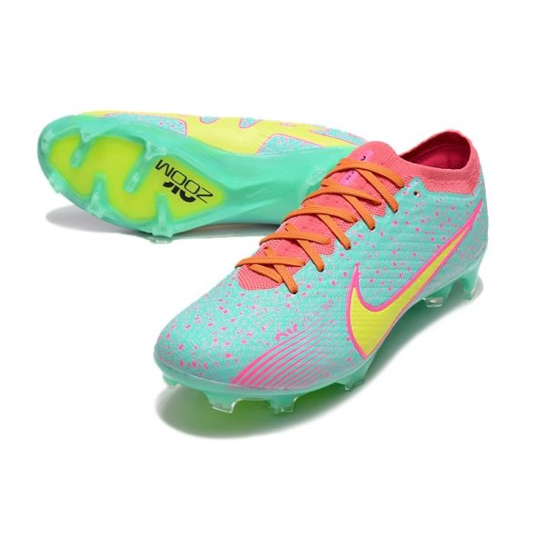 Chaussures Nike Zoom Mercurial Vapor 15 Elite FG Bleu Jaune