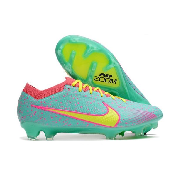 Chaussures Nike Zoom Mercurial Vapor 15 Elite FG Bleu Jaune