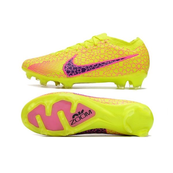 Chaussures Nike Zoom Mercurial Vapor 15 Elite FG Jaune Rosa