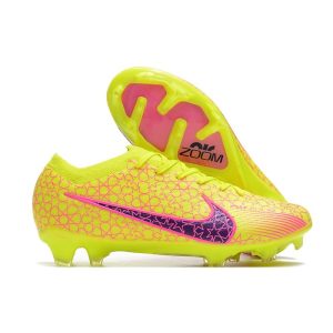 Chaussures Nike Zoom Mercurial Vapor 15 Elite FG Jaune Rosa