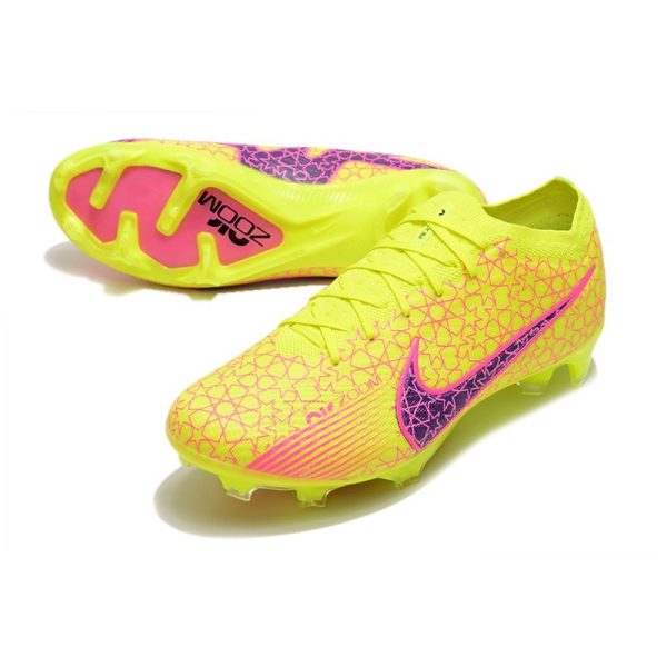 Chaussures Nike Zoom Mercurial Vapor 15 Elite FG Jaune Rosa