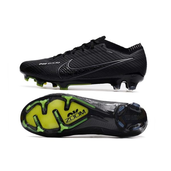 Chaussures Nike Zoom Mercurial Vapor 15 Elite FG Shadow - Noir Gris Blanc Jaune Fluo