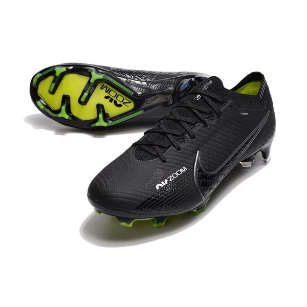 Chaussures Nike Zoom Mercurial Vapor 15 Elite FG Shadow - Noir Gris Blanc Jaune Fluo