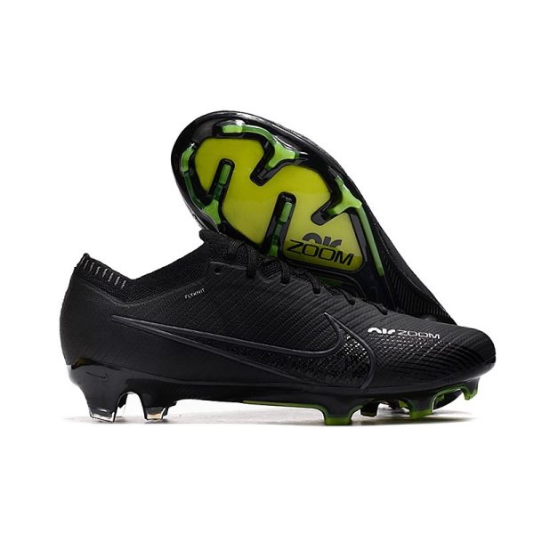 Chaussures Nike Zoom Mercurial Vapor 15 Elite FG Shadow - Noir Gris Blanc Jaune Fluo