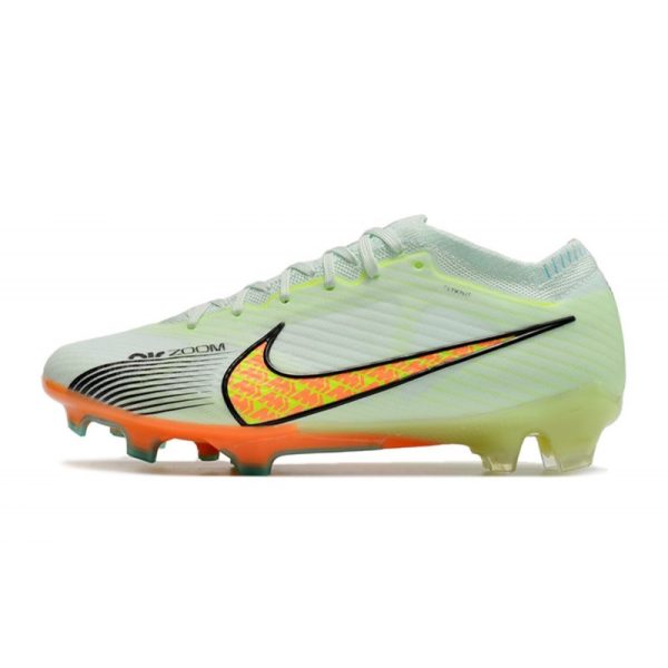 Chaussures Nike Zoom Mercurial Vapor 15 Elite FG Vert Orange