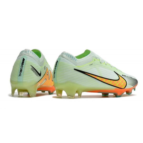 Chaussures Nike Zoom Mercurial Vapor 15 Elite FG Vert Orange
