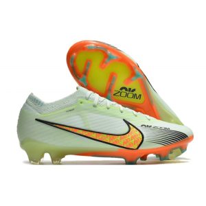 Chaussures Nike Zoom Mercurial Vapor 15 Elite FG Vert Orange