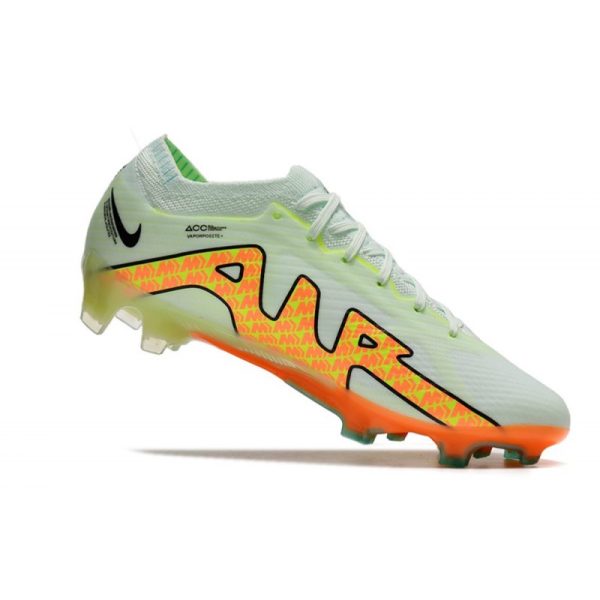 Chaussures Nike Zoom Mercurial Vapor 15 Elite FG Vert Orange