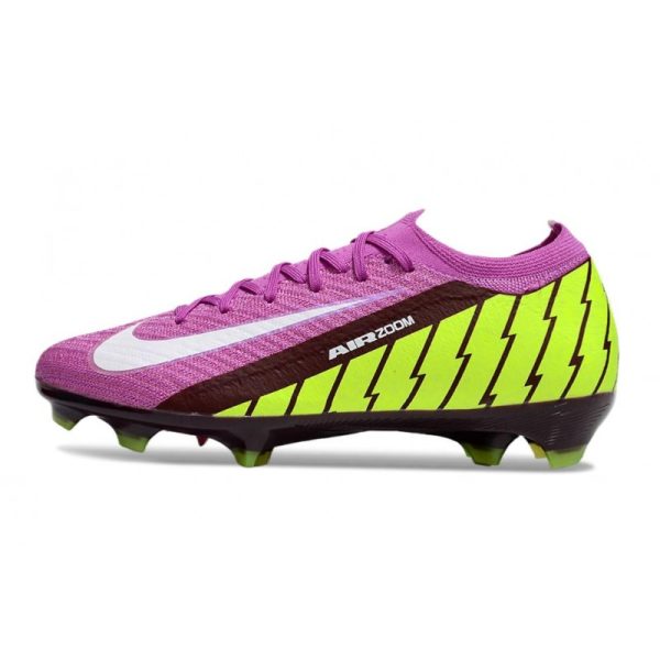 Chaussures de Football Nike Mercurial Vapor 16 Elite FG Violet Jaune Blanc