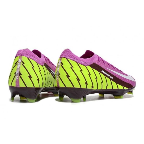 Chaussures de Football Nike Mercurial Vapor 16 Elite FG Violet Jaune Blanc