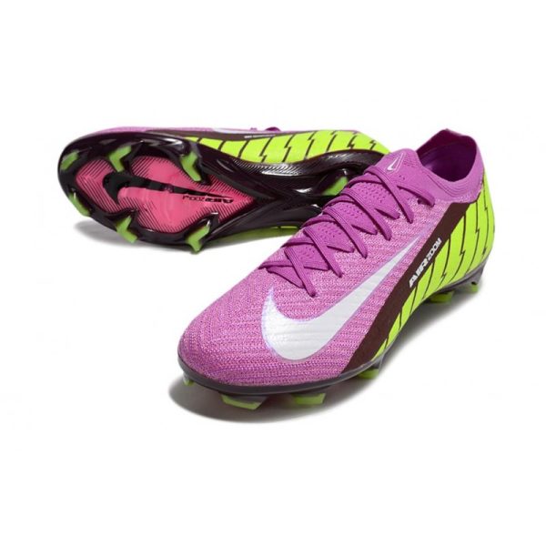 Chaussures de Football Nike Mercurial Vapor 16 Elite FG Violet Jaune Blanc