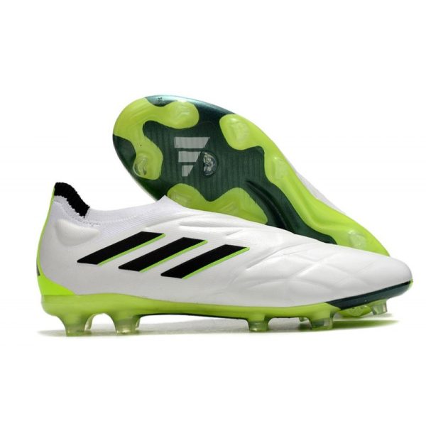 Chaussures de Football adidas Copa Pure + FG Blanc Noir Citron Lucide