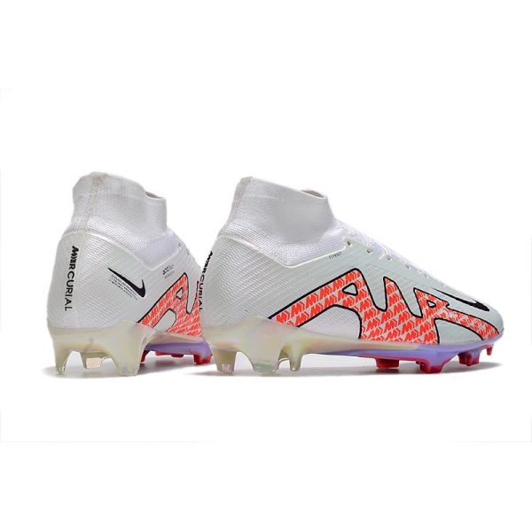 Crampon Nike Zoom Mercurial Superfly IX Elite FG Blanc Noir Rouge