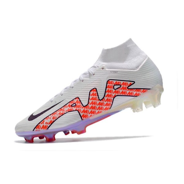Crampon Nike Zoom Mercurial Superfly IX Elite FG Blanc Noir Rouge